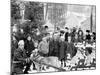 Midwinter Carnival, Childrens Parade, Dog Sleds, Upper Saranac Lake, N.Y.-null-Mounted Photo