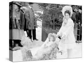 Midwinter Carnival, Childrens Parade, Miss Johnson, Winner of the First Prize, Upper Saranac Lake-null-Stretched Canvas