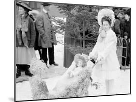 Midwinter Carnival, Childrens Parade, Miss Johnson, Winner of the First Prize, Upper Saranac Lake-null-Mounted Photo