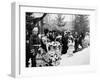 Midwinter Carnival, Childrens Parade, Upper Saranac Lake, N.Y.-null-Framed Photo