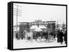 Midwinter Carnival, Entrance to Pontiac Rink, Upper Saranac Lake, N.Y.-null-Framed Stretched Canvas