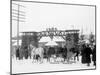 Midwinter Carnival, Entrance to Pontiac Rink, Upper Saranac Lake, N.Y.-null-Mounted Photo