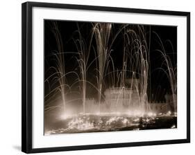 Midwinter Carnival, Storming the Fortress, Upper Saranac Lake, N.Y.-null-Framed Photo