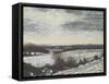 Midwinter Sunset on the Roman Road, 1997-Margaret Hartnett-Framed Stretched Canvas