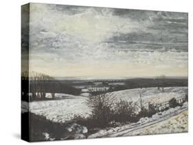 Midwinter Sunset on the Roman Road, 1997-Margaret Hartnett-Stretched Canvas