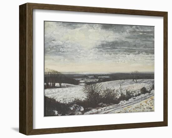 Midwinter Sunset on the Roman Road, 1997-Margaret Hartnett-Framed Giclee Print