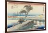 Mie River, Yokkaichi, C. 1833-Utagawa Hiroshige-Framed Giclee Print