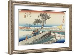 Mie River, Yokkaichi, C. 1833-Utagawa Hiroshige-Framed Giclee Print