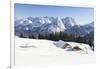 Mieminger Mountain Chain During Winter, Tyrol, Austria-Martin Zwick-Framed Photographic Print