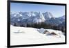 Mieminger Mountain Chain During Winter, Tyrol, Austria-Martin Zwick-Framed Photographic Print