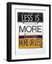 Mies Less Is More-Gregory Constantine-Framed Giclee Print