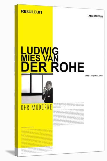 Mies Van Der Rohe Poster-NaxArt-Stretched Canvas