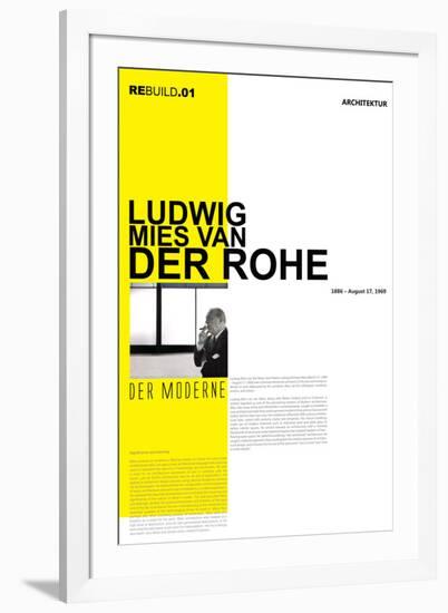 Mies Van Der Rohe Poster-NaxArt-Framed Art Print