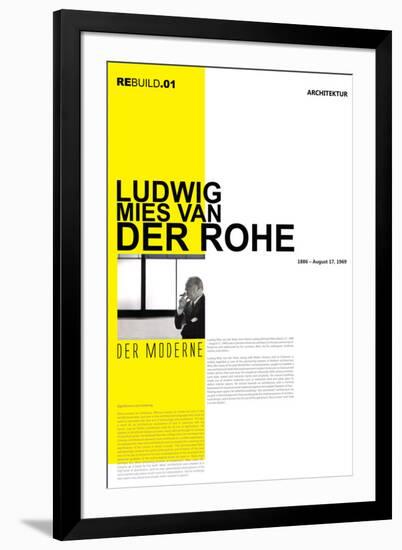 Mies Van Der Rohe Poster-NaxArt-Framed Art Print