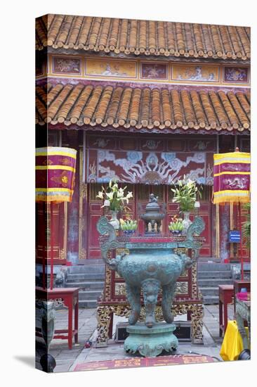 Mieu Temple Inside Imperial Palace in Citadel, Hue, Thua Thien-Hue, Vietnam, Indochina-Ian Trower-Stretched Canvas