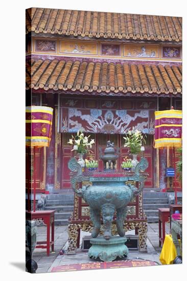 Mieu Temple Inside Imperial Palace in Citadel, Hue, Thua Thien-Hue, Vietnam, Indochina-Ian Trower-Stretched Canvas