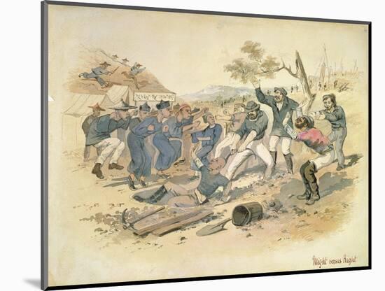 Might Versus Right, C.1861-Samuel Thomas Gill-Mounted Giclee Print