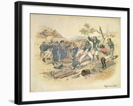 Might Versus Right, C.1861-Samuel Thomas Gill-Framed Giclee Print