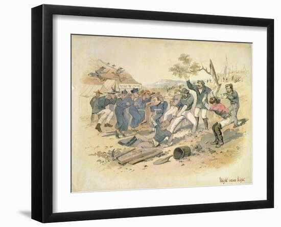 Might Versus Right, C.1861-Samuel Thomas Gill-Framed Giclee Print