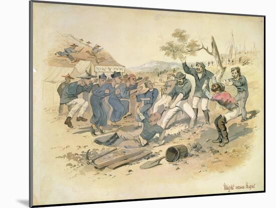 Might Versus Right, C.1861-Samuel Thomas Gill-Mounted Giclee Print