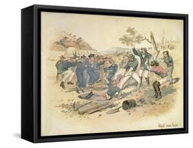 Might Versus Right, C.1861-Samuel Thomas Gill-Framed Stretched Canvas