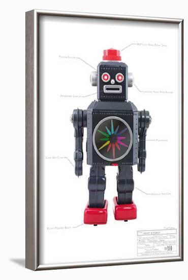 Mighty 8 Robot-null-Framed Poster