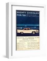 Mighty Chrysler for 58-Windsor-null-Framed Art Print