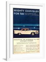 Mighty Chrysler for 58-Windsor-null-Framed Art Print