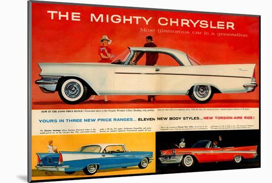 Mighty Chrysler Most Glamorous-null-Mounted Art Print