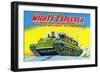 Mighty Explorer with Piston Action-null-Framed Art Print