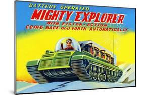 Mighty Explorer with Piston Action-null-Mounted Art Print