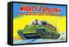 Mighty Explorer with Piston Action-null-Framed Stretched Canvas