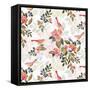 Mighty Floral Pattern-Yachal Design-Framed Stretched Canvas
