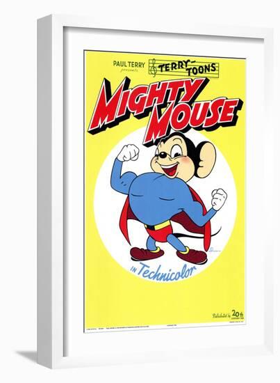 Mighty Mouse, 1943-null-Framed Art Print