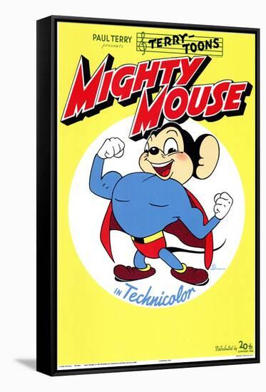 Mighty Mouse, 1943-null-Framed Stretched Canvas