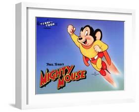 Mighty Mouse, 1943-null-Framed Art Print