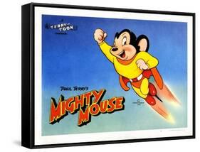 Mighty Mouse, Ca. 1940s-null-Framed Stretched Canvas