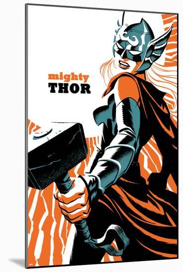 Mighty Thor No. 4 Cover Featuring Thor (Female)-Michael Cho-Mounted Poster