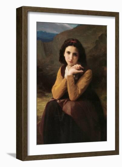 Mignon-William Adolphe Bouguereau-Framed Art Print