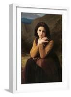 Mignon-William Adolphe Bouguereau-Framed Art Print