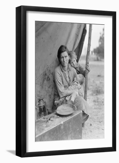 Migrant Agricultural Worker's Family-Dorothea Lange-Framed Art Print