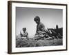 Migrant Farm Workers Picking Carrots-null-Framed Photographic Print
