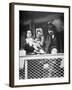 Migrant Italian Family on the Ferry from Ellis Island to New York City, 1905-null-Framed Photographic Print