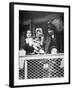 Migrant Italian Family on the Ferry from Ellis Island to New York City, 1905-null-Framed Photographic Print