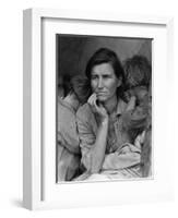 "Migrant Mother" Pea Picker in California Photograph - Nipomo, CA-Lantern Press-Framed Art Print