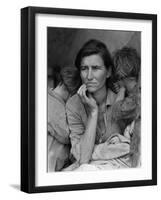 "Migrant Mother" Pea Picker in California Photograph - Nipomo, CA-Lantern Press-Framed Art Print