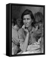 "Migrant Mother" Pea Picker in California Photograph - Nipomo, CA-Lantern Press-Framed Stretched Canvas