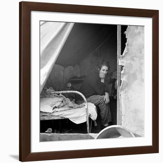 Migrant Worker, 1936-Dorothea Lange-Framed Photographic Print