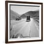 Migrants driving on Highway 99, 1939-Dorothea Lange-Framed Photographic Print