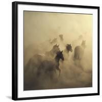 Migration Of Horses-Huseyin Ta?k?n-Framed Giclee Print